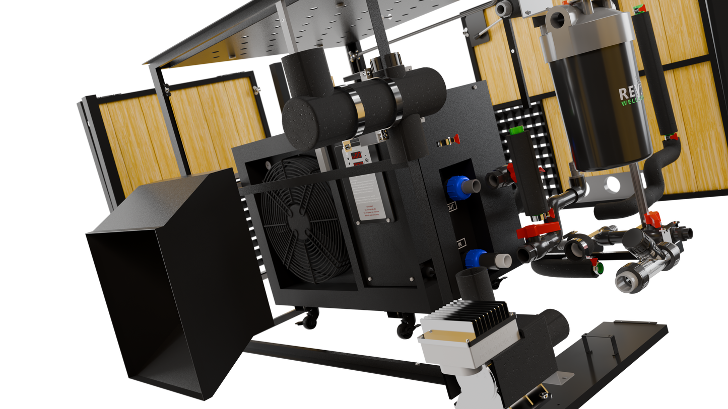 RevX X Tub + LUX Chiller System — system detail