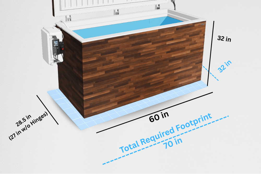 Fire Cold Plunge All-in-One — white tub configuration