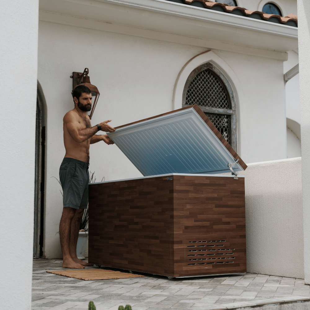 Fire Cold Plunge All-in-One — chiller connection detail