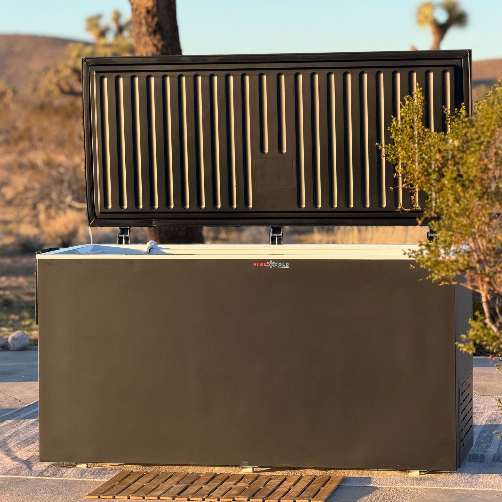 Fire Cold Plunge All-in-One — residential lifestyle setting