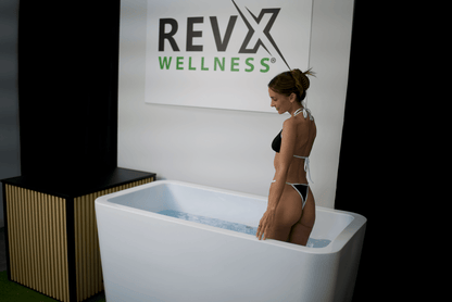 RevX X Tub + LUX Chiller System — tub entry view