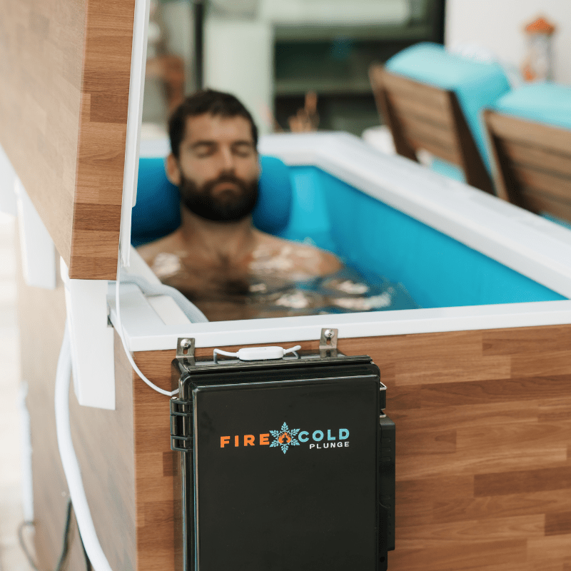 Fire Cold Plunge All-in-One — included neck pillow